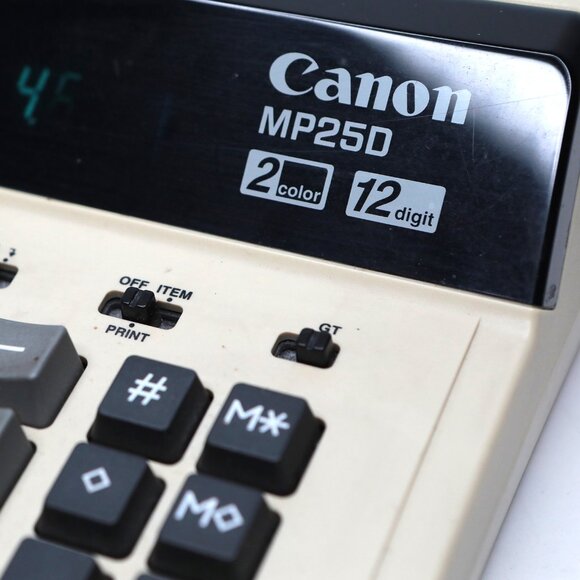 Vintage Canon MP250 Printing Desk Calculator Adding Machine Large Display TESTED - Picture 7 of 12